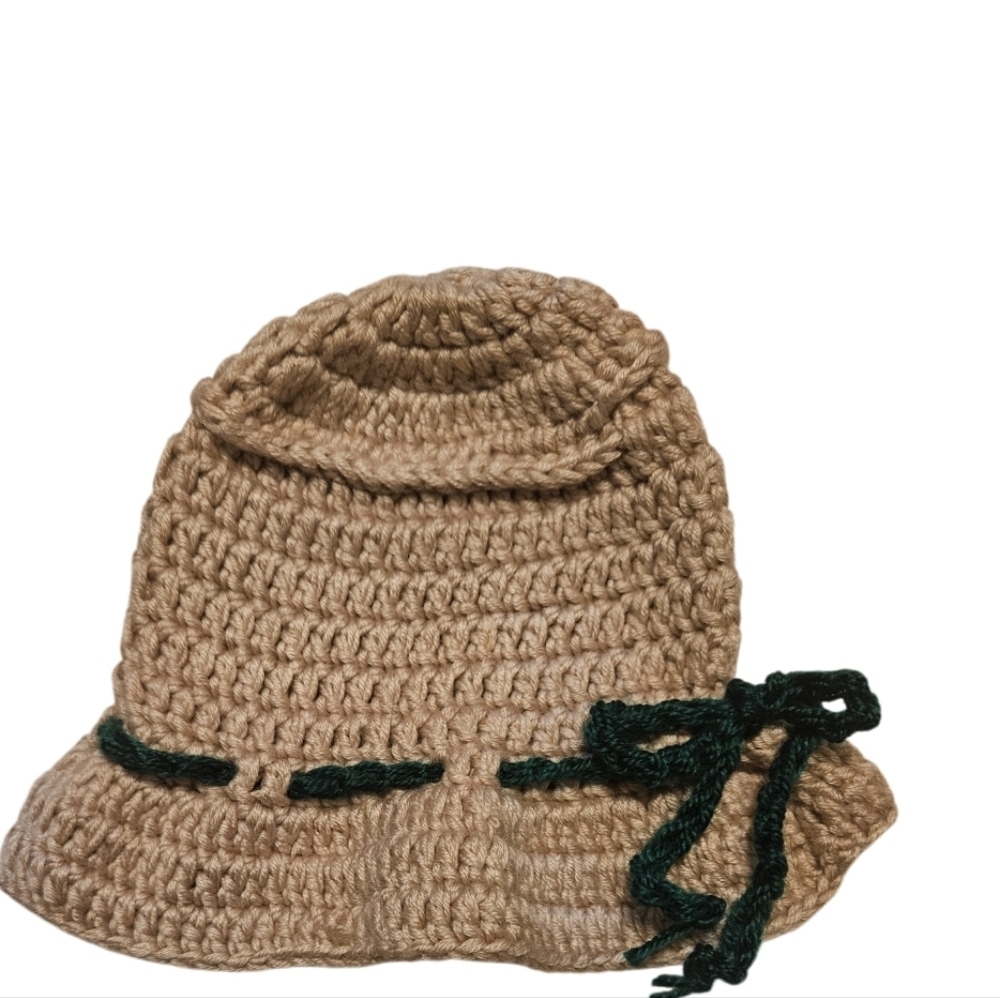 Hand Crafted Newborn 3-pc Set Crochet Photography props Hat diaper cover-up boot - Picture 9 of 17